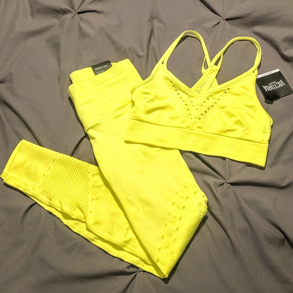 💚VS Sport Neon Green Seamless Set💚